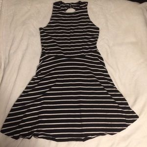 Hollister Black and white halter style dress